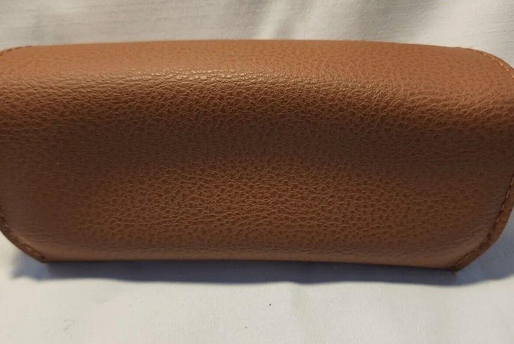 Rayban Sunglasses Eyeglasses Soft Leather Brown Case w/ Cleaning Cloth - Picture 4 of 8
